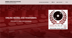 Desktop Screenshot of innercreativesound.com