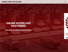 Tablet Screenshot of innercreativesound.com